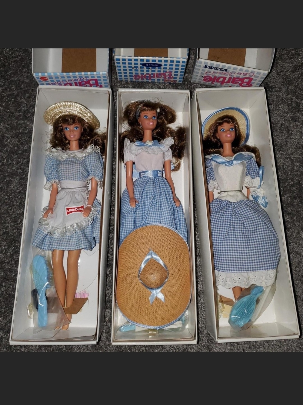 Vintage Mattel Little Debbie Barbie Collector’s Edition Dolls Series I, II & III